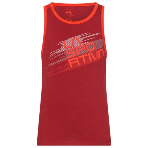 La Sportiva Ireland Chili Poppy Stripe Tank