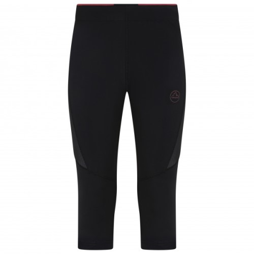 Women's Triumph Tight 3 4 La Sportiva Ireland Black Red Plum