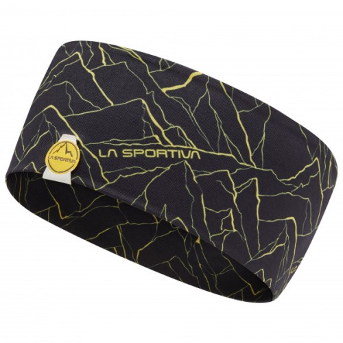 La Sportiva Ireland Black Yellow Mountain Headband