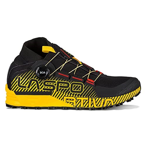 La Sportiva Ireland Black Yellow Mens Cyklon Trail Running Shoes W Boa Lacing System
