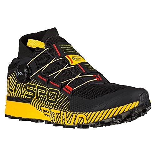 La Sportiva Ireland Black Yellow Mens Cyklon Trail Running Shoes W Boa Lacing System