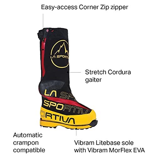 La Sportiva Ireland Yellow Black Mens Olympus Mons Cube Mountaineering Boots