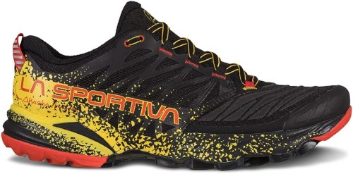 Mens Akasha Ii Trail Running Shoes Black Yellow La Sportiva Ireland