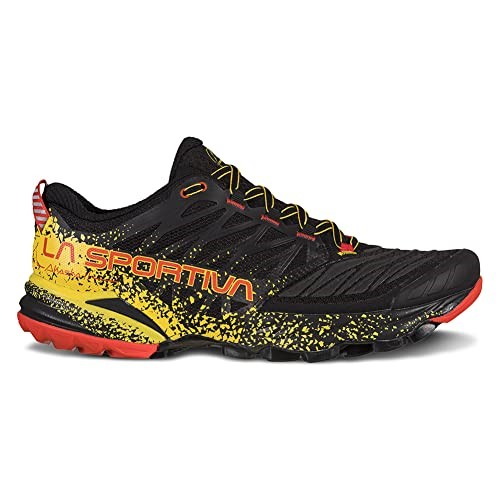 Mens Akasha Ii Trail Running Shoes Black Yellow La Sportiva Ireland