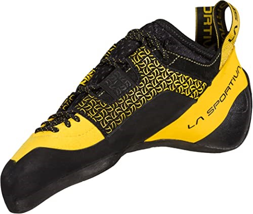 Mens Katana Lace Rock Climbing Shoes Yellow Black La Sportiva Ireland