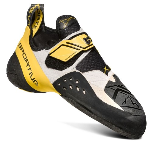 Mens Solution Rock Climbing Shoe White Yellow La Sportiva Ireland