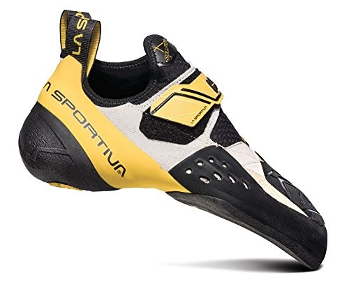 Mens Solution Rock Climbing Shoe White Yellow La Sportiva Ireland