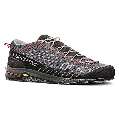 Mens Tx2 Approach Climbing Shoes La Sportiva Ireland Carbon Tangerine