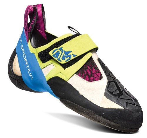 Women Climbing Shoes La Sportiva Ireland Apple Green Cobalt Blue