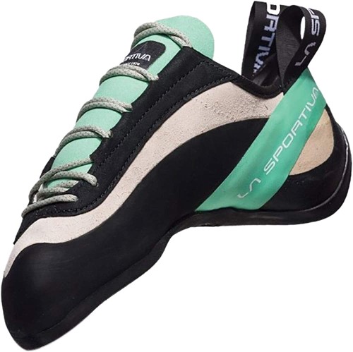 Womens Miura Rock Climbing Shoes La Sportiva Ireland White Jade Green