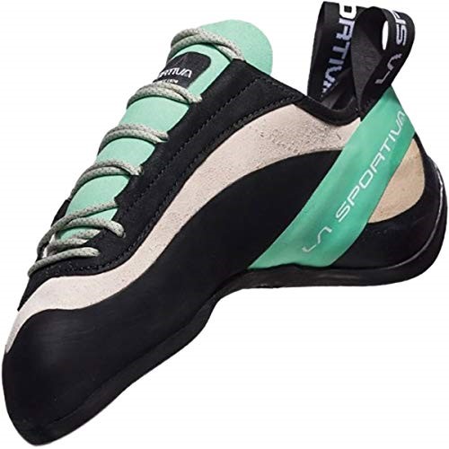 Womens Miura Rock Climbing Shoes La Sportiva Ireland White Jade Green