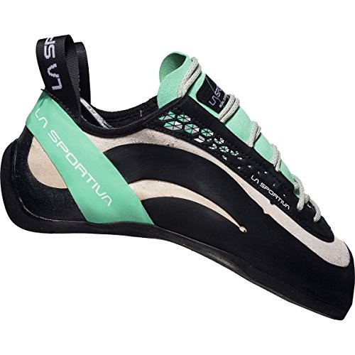 Womens Miura Rock Climbing Shoes La Sportiva Ireland White Jade Green