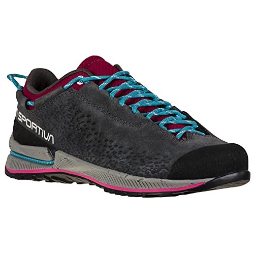 Womens Tx2 Evo Leather Approach Carbon Red Plum La Sportiva Ireland