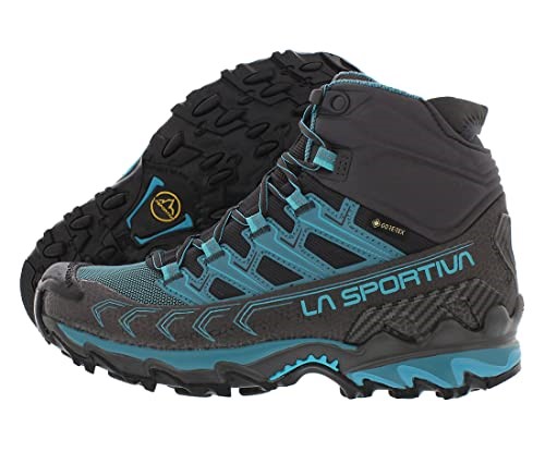 Womens Ultra Raptor Ii Mid Gtx Wide Hiking Boots La Sportiva Ireland Carbon Topaz
