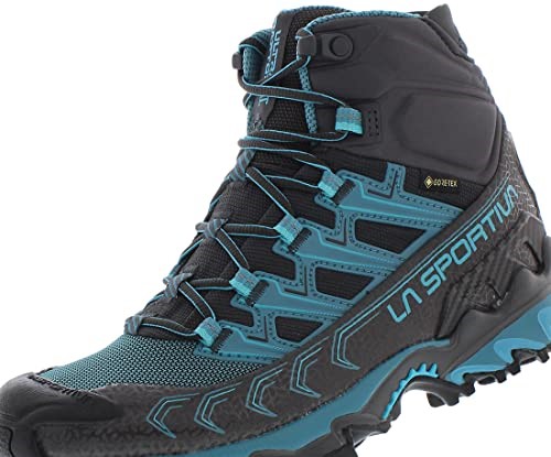 Womens Ultra Raptor Ii Mid Gtx Wide Hiking Boots La Sportiva Ireland Carbon Topaz