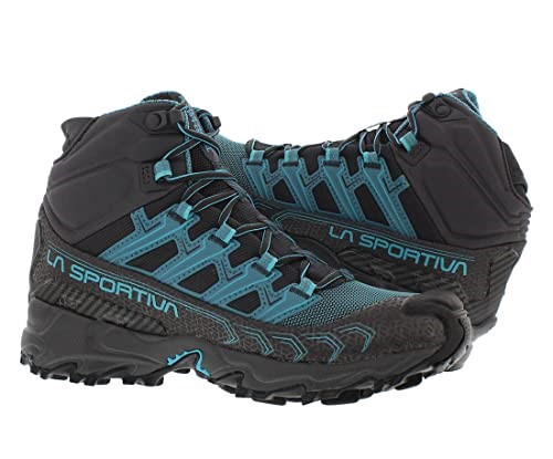 Womens Ultra Raptor Ii Mid Gtx Wide Hiking Boots La Sportiva Ireland Carbon Topaz