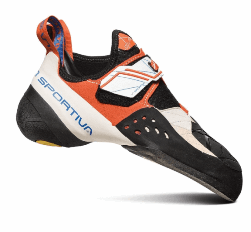 La Sportiva Ireland White Lily Orange Solution Womens Climbing Shoe