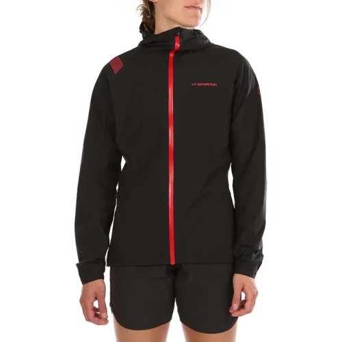 Run Womens Jacket La Sportiva Ireland Black Hibiscus