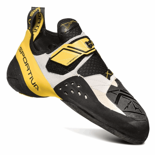 Solution Mens Climbing Shoe White Yellow La Sportiva Ireland