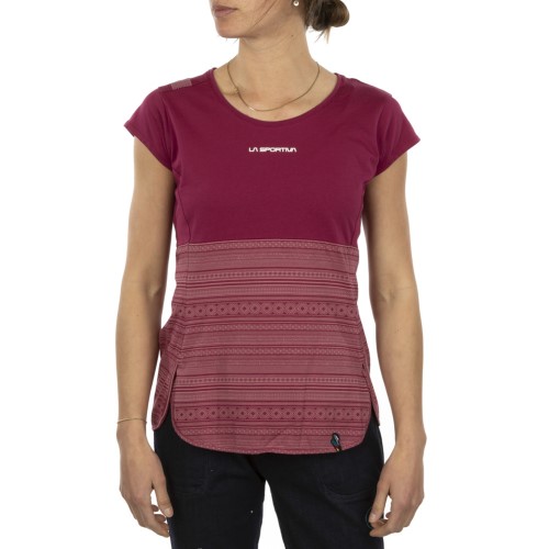 Lidra T-Shirt W La Sportiva Ireland Red Plum