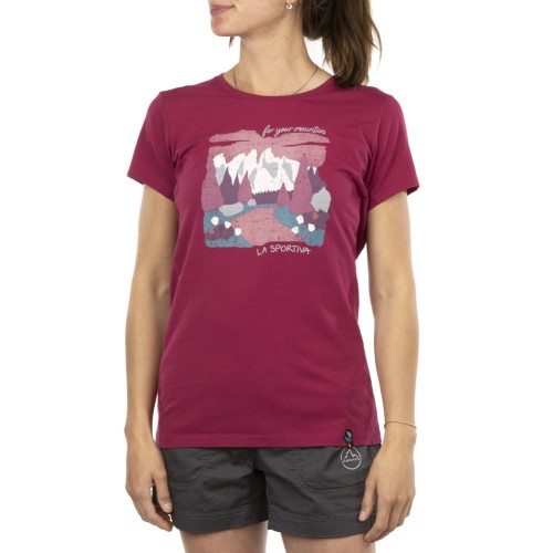 Valley T-Shirt W Red Plum La Sportiva Ireland