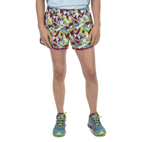 La Sportiva Ireland Red Plum Lime Green Timing Short W