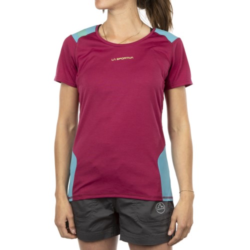 Compass T-Shirt W La Sportiva Ireland Red Plum Topaz